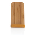 Branded Bamboo 5W wireless charging stand