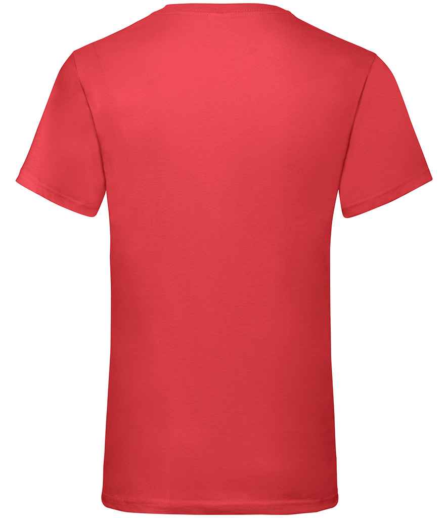 Fruit of the Loom V Neck Value T-Shirt Red