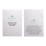 Seed Pack in White Paper Envelope Norwegian Spruce