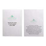 Seed Pack in White Paper Envelope