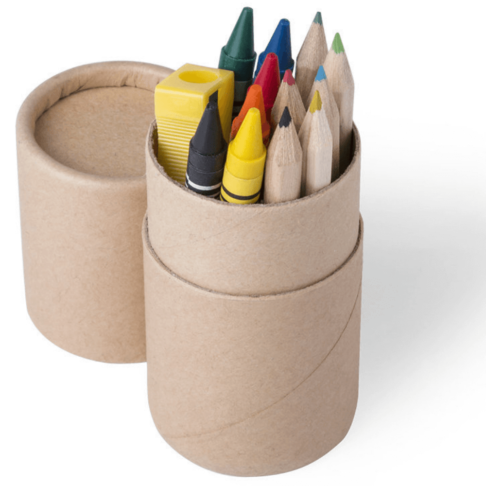 Branded Pixi Crayon and Pencil Set