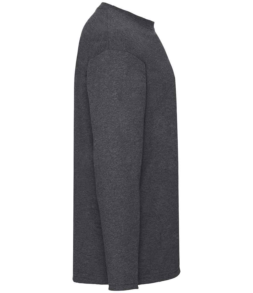 Fruit of the Loom Long Sleeve Value T-Shirt Dark Heather
