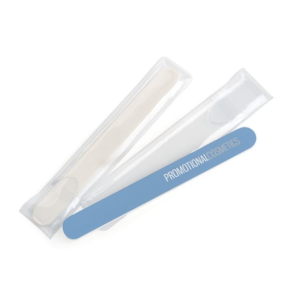 White Foam Backed Emery Board/Nail File (18cm)