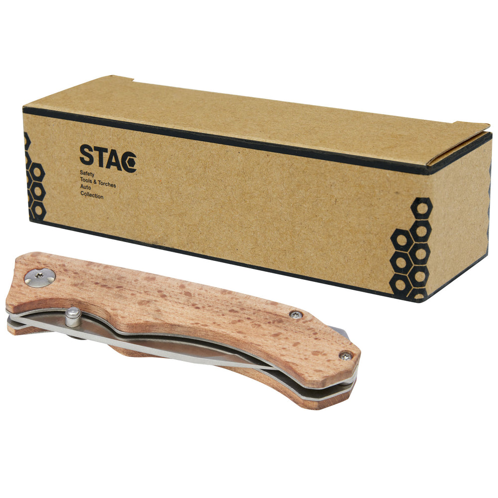 Branded Dave pocket knife with belt clip