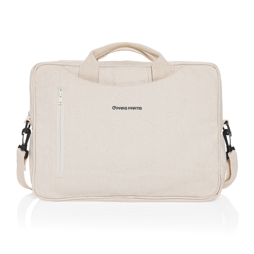 Branded Laluka AWARE™ recycled cotton 15.4 inch laptop bag