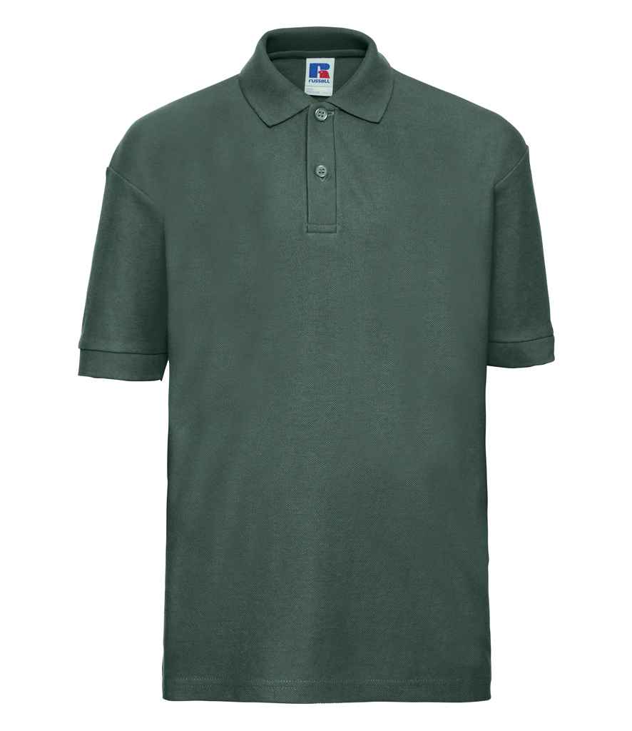Russell Schoolgear Kids Poly/Cotton Piqué Polo Shirt Bottle Green