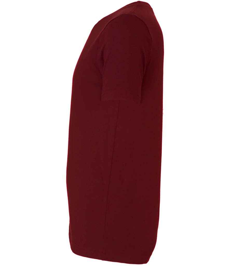 Canvas Unisex Crew Neck T-Shirt Maroon