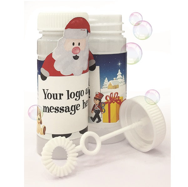 Bubble Blower with Santa Shaped Wrap