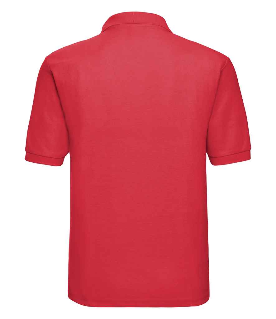Russell Poly/Cotton Piqué Polo Shirt Bright Red