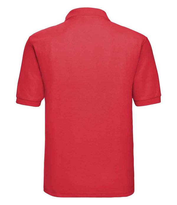 Russell Poly/Cotton Piqué Polo Shirt Bright Red