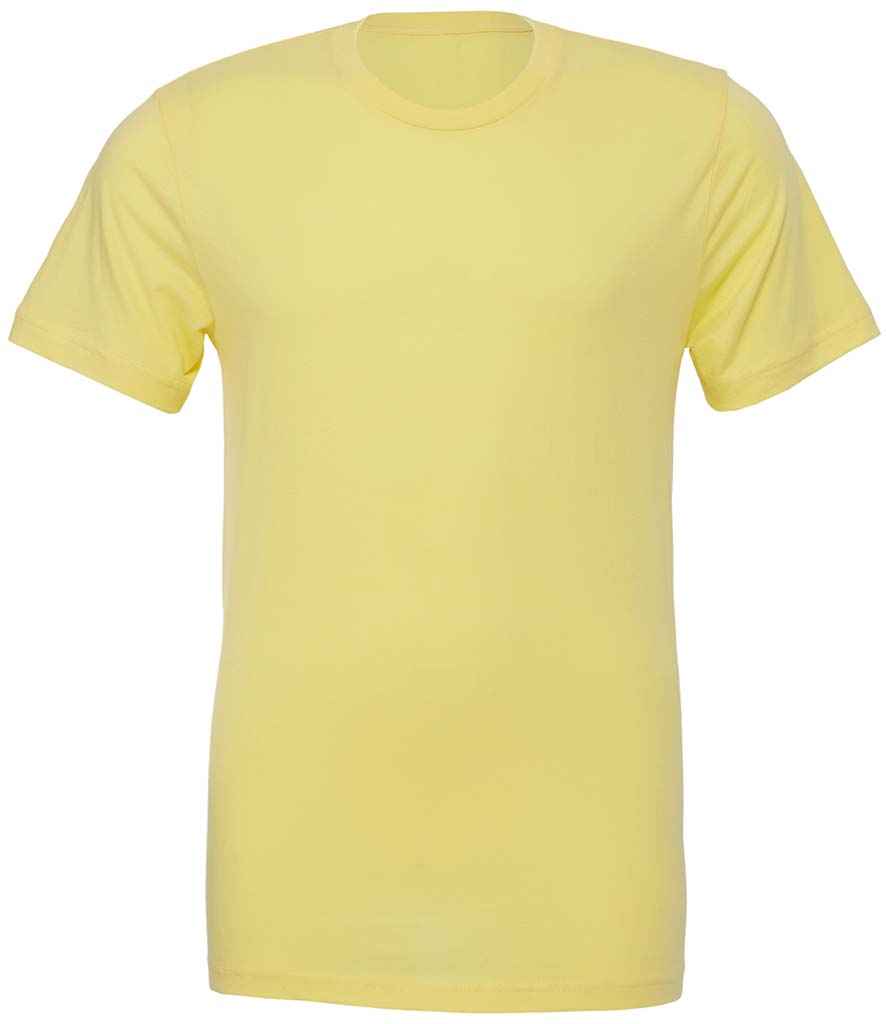 Canvas Unisex Crew Neck T-Shirt Yellow