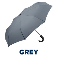 Urban Curve Automatic Mini Umbrella with Rubber Coated Crook Handle - 980mm