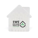Branded Plastic HOUSE SHAPED mint container.