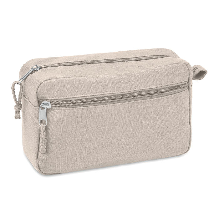 Branded Hemp toilet bag hemp 200 gr/m²