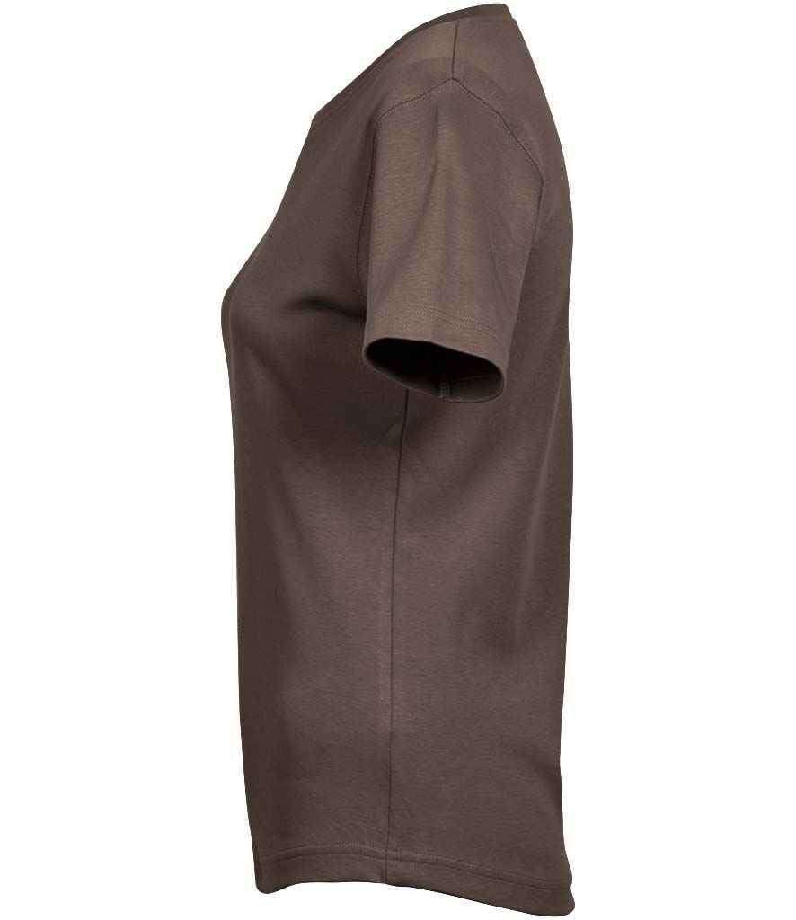 Tee Jays Ladies Interlock T-Shirt Chocolate