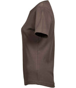Tee Jays Ladies Interlock T-Shirt Chocolate