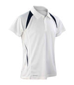 Spiro Team Spirit Polo Shirt White/Navy