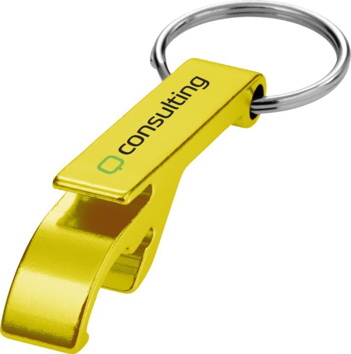 Branded Metal Bottle Opener Keychain