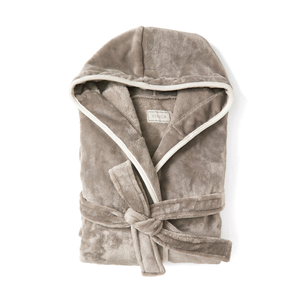 Branded VINGA Louis luxury plush RPET robe size L-XL