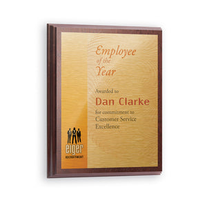 Rectangular Plaque 6'' x 8'' - White Finish Aluminium White Finish Aluminium