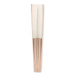 Branded Manual hand fan with wood handle
