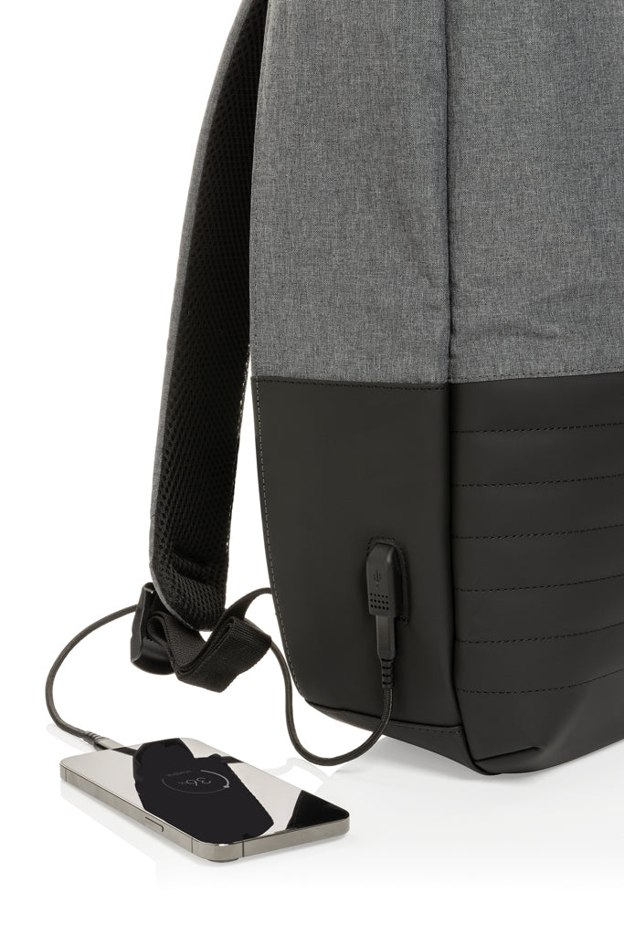 Branded Swiss Peak AWARE™ RFID anti-theft 15'' laptop backpack