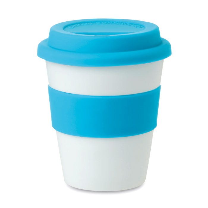 Branded PP tumbler with silicone lid