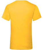 Fruit of the Loom V Neck Value T-Shirt Sunflower