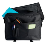 600D polyester document bag with Pockets