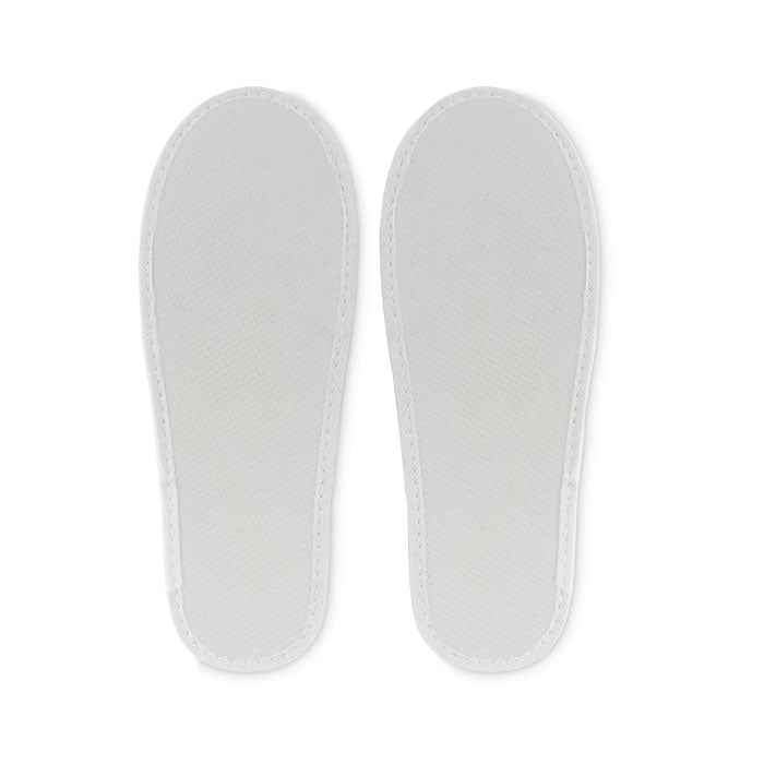 Branded Pair of slippers in pouch