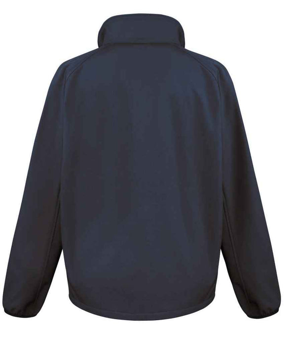 Result Core Printable Soft Shell Jacket Navy/Royal Blue