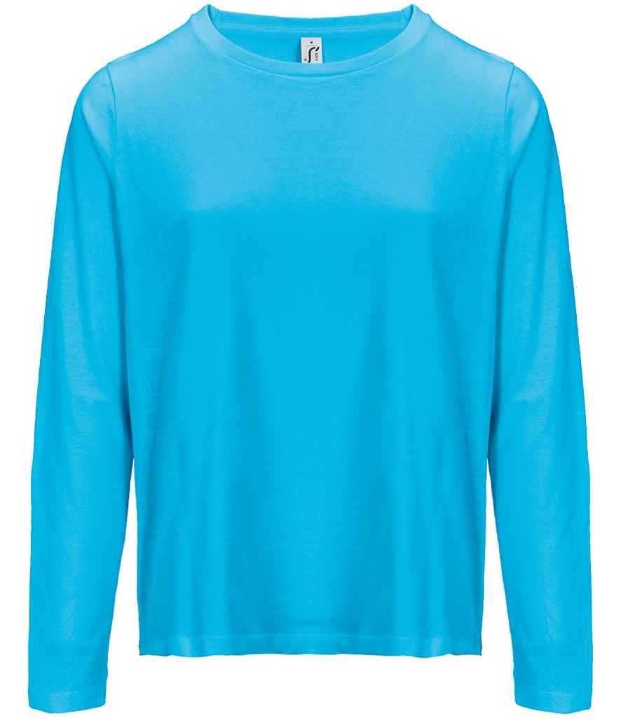 SOL'S Ladies Monarch Long Sleeve T-Shirt Aqua