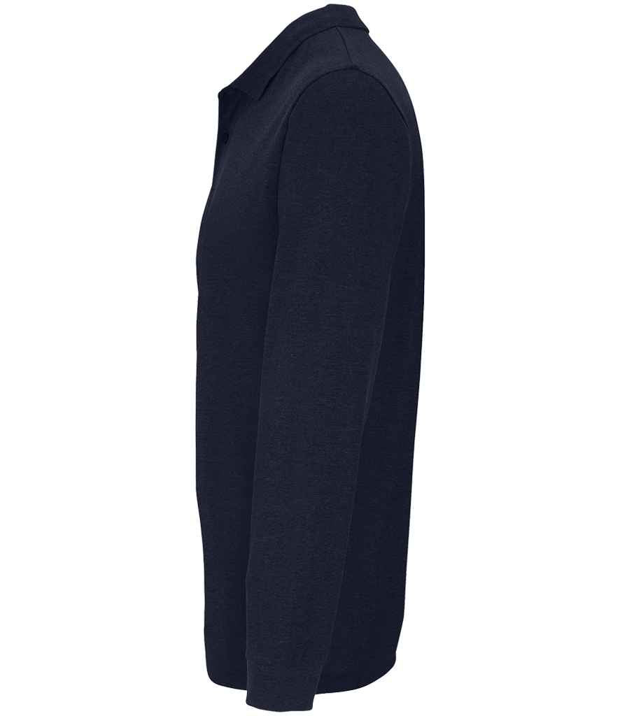 SOL'S Unisex Planet Long Sleeve Piqué Polo Shirt French Navy