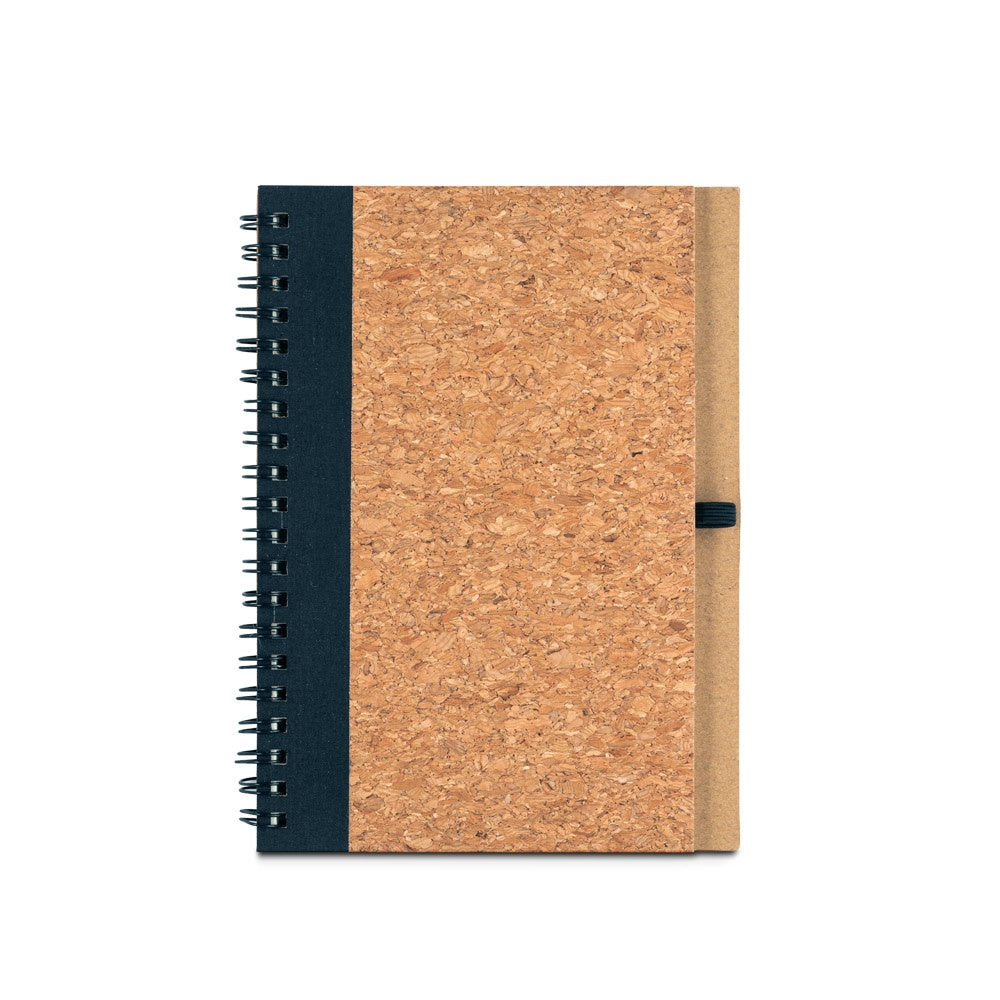 VICENTE. B6 notebook in cork and rPET with ballpoint pen