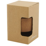 Lidan 360 ml borosilicate glass tumbler with cork grip and silicone lid