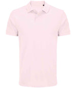 SOL'S Unisex Pacific Twin Piqué Polo Shirt Pale Pink
