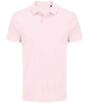 SOL'S Unisex Pacific Twin Piqué Polo Shirt Pale Pink