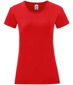 Fruit of the Loom Ladies Iconic 150 T-Shirt Red