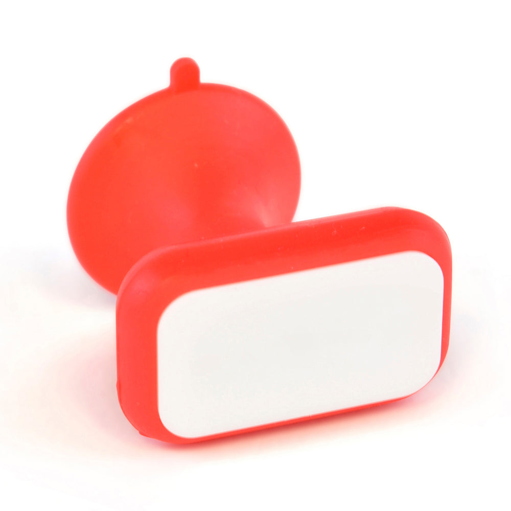 Branded Rubber Phone Stand With Sucker + White Backing
