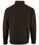 SOL'S Stan Contrast Zip Neck Sweatshirt Black