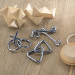 Set of 3 metal brain teasers