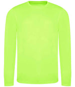 AWDis Cool Long Sleeve Wicking T-Shirt Electric Green