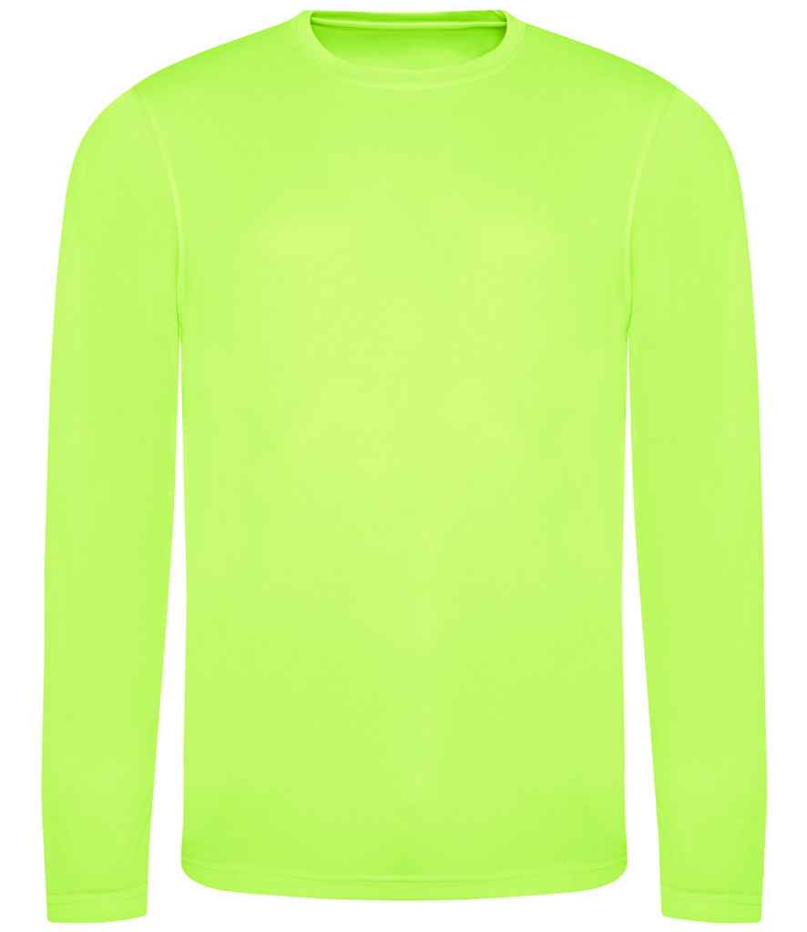 AWDis Cool Long Sleeve Wicking T-Shirt Electric Green