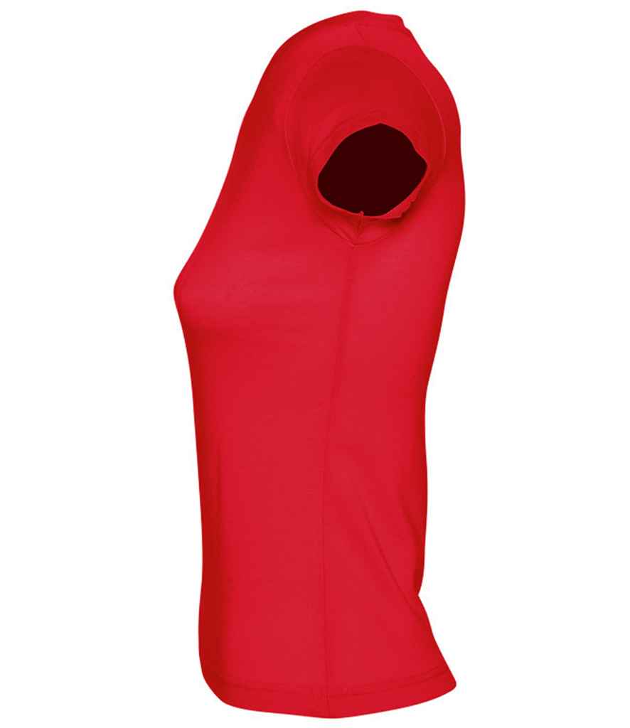 SOL'S Ladies Moon V Neck T-Shirt Red