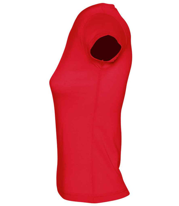 SOL'S Ladies Moon V Neck T-Shirt Red