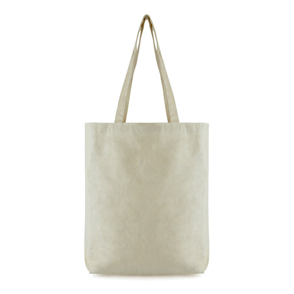 Branded Dunham 10oz cotton shopper with gusset and long handles
