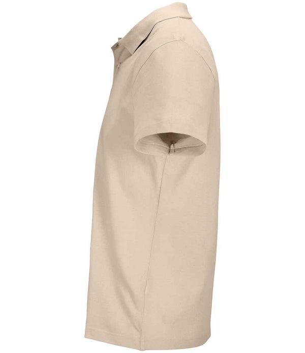 SOL'S Unisex Pulse Twin Piqué Polo Shirt Linen