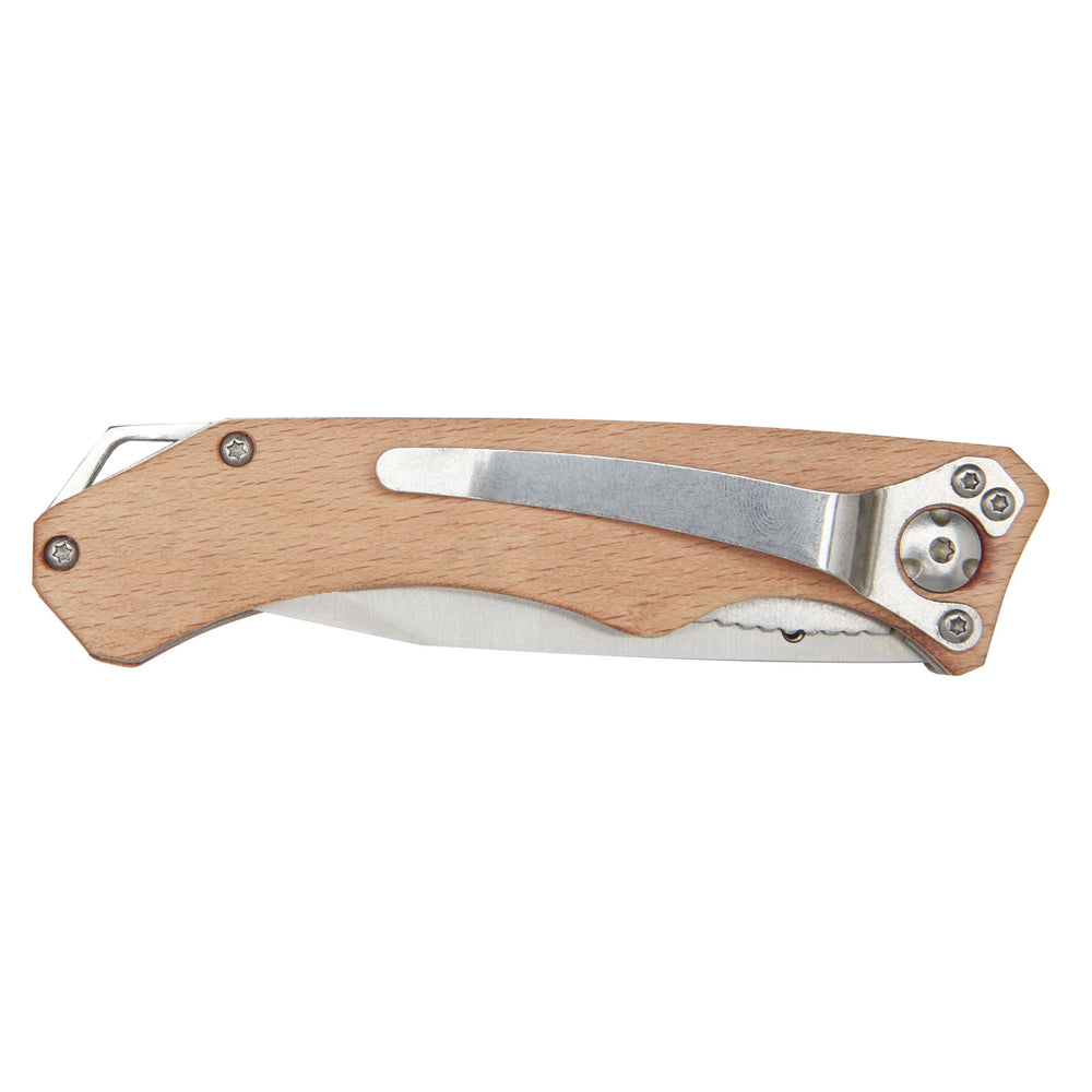Branded Dave pocket knife with belt clip