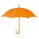 23 inch umbrella with Wooden Handle Orange