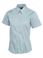 Branded Ladies Pinpoint Oxford Half Sleeve Shirt